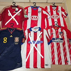 아디다스 스페인 2010 남아공 월드컵 원정 어웨이 유니폼, 나이키 아틀레티코 마드리드, AT 마드리드 07/08, 08/09, 16/17 홈 유니폼 판매합니다.