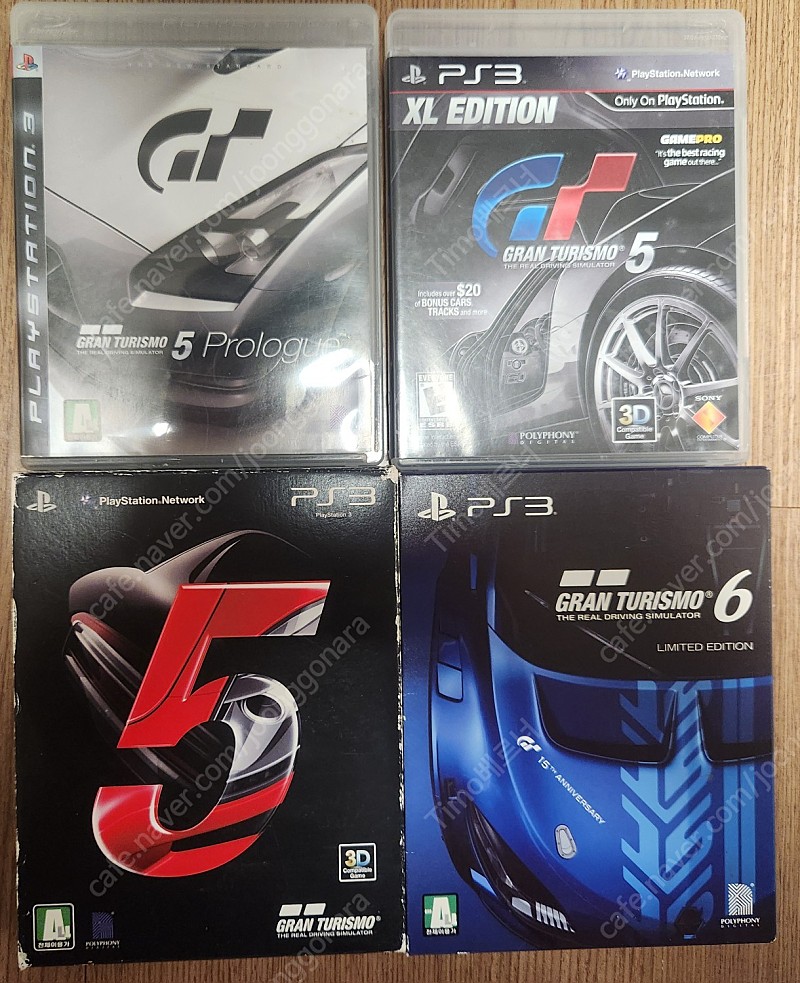 플스3(PS3) 그란투리스모 4종 일괄 판매합니다.
