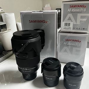 삼양 35-150mm, 35mm, 45mm 렌즈 판매합니다.