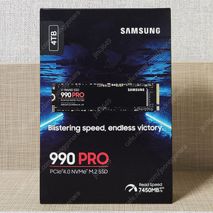 [SAMSUNG] 삼성전자 SSD 990 PRO 4TB 국내 정품 / 미개봉
