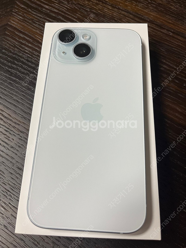 아이폰15 스카이블루 128gb 팝니다. 업자아님--1