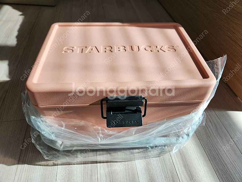 21년 스타벅스 핑크 쿨러 미사용품--0