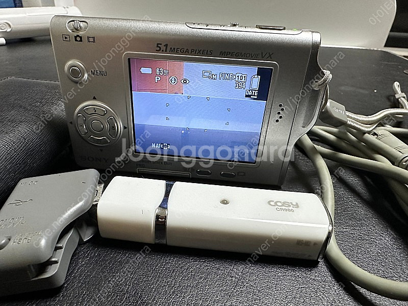 빈티지 디지털 카메라 소니 사이버샷 DSC-T7--3