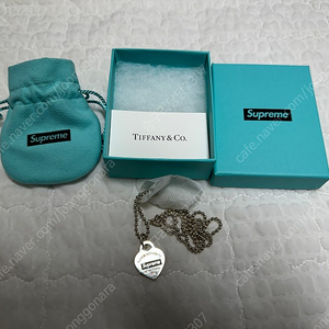 SUPREME X TIFFANY 슈프림 티파니 리턴투하트 목걸이