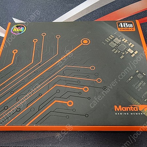 [국내정품-새제품] V-Color Manta DDR5-8200 CL40 XPrism RGB 블랙 패키지 (48GB(24Gx2))