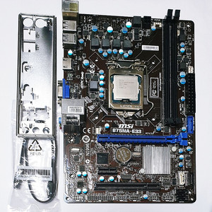 메인보드 MSI B75MA-E33 ( 2~3세대 1155메인보드) PCI슬롯1, PCIe슬롯2개