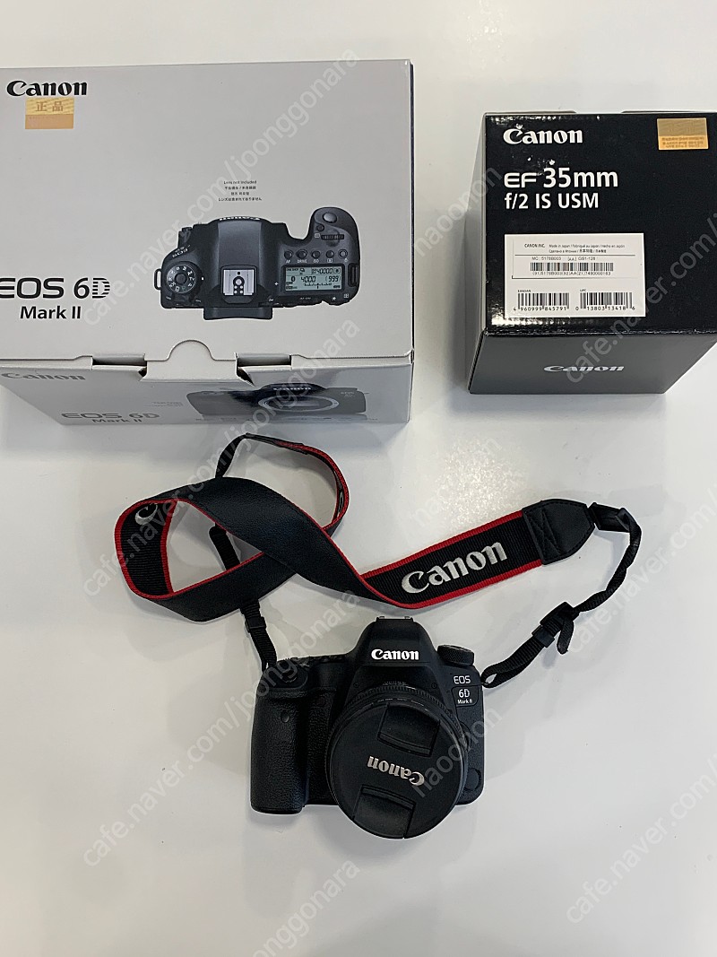 [정품] 캐논 육두막 Canon EOS 6D Mark ll 6D mark2 + 사무방 EF 35mm F2 IS USM 렌즈 판매