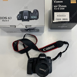 [정품] 캐논 육두막 Canon EOS 6D Mark ll 6D mark2 + 사무방 EF 35mm F2 IS USM 렌즈 판매