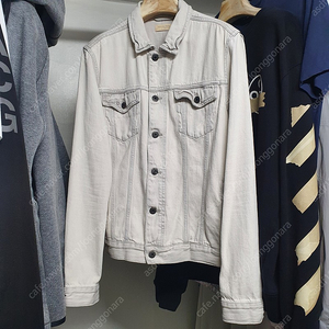 [정품] 올세인츠 카타 데님 자켓 XL 라이트 그레이 ALLSAINTS KATA DENIM JACKET LIGHT GREY 청자켓