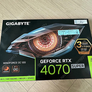 [GIGABYTE] GeForce RTX 4070 SUPER WINDFORCE OC D6X 12GB 제이씨현 미개봉 새상품 판매합니다!