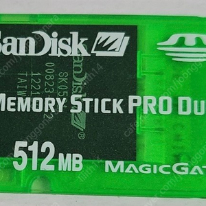 샌디스크 메모리 스틱프로듀오 SDMSG-512 512메가 판매