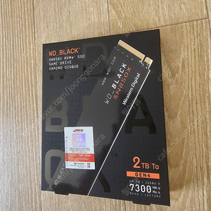 m.2 ssd wd black sn850x 2tb 한국정발 팝니다.