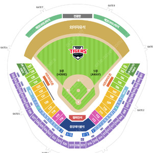 5월4일(토) 기아타이거즈 VS 한화 이글스 경기 3루 응원석 양도 합니다