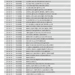 [판매]한국타이어 키너지EX V2AS S2AS 전국 최저가 판매 타이어싼곳