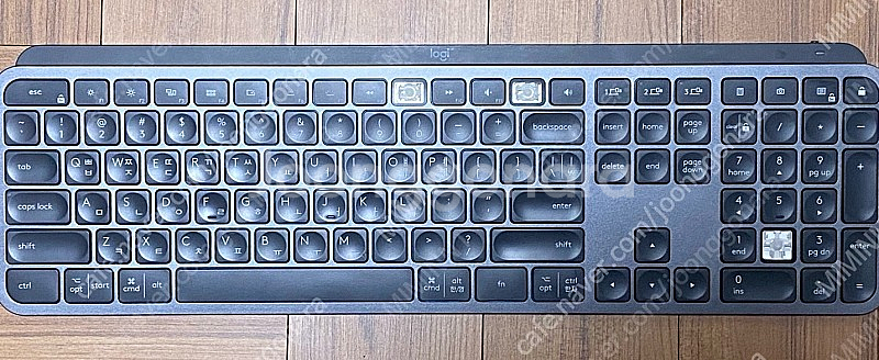 로지텍 MX keys 키캡 + 힌지, 유니파잉 수신기, 정품캐이블 판매합니다.--0