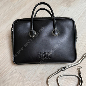 마지셔우드 PIPING TOTE_black plain 가방