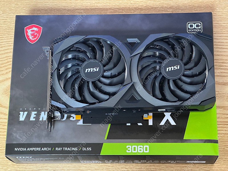 MSI 지포스 RTX 3060 12GB 단순개봉품 팝니다 [AS 27년 4월]