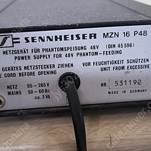 Sennheiser phantom Power Supply MZN 16 P48