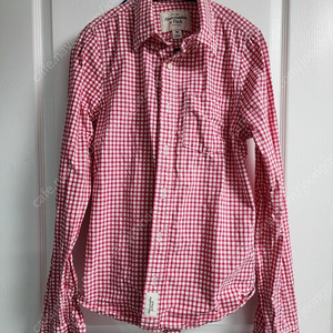 아베크롬비 핑크 체크 셔츠