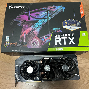 RTX3090 어로스 마스터 판매합니다.