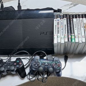PS3기기 조이스틱2개 게임12개 일괄 판매