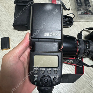 캐논 정품 스트로보 플래시 스피트라이트 580ex2 / POTON RX-1 동조기(발신기1, 수신기2) 팝니다.