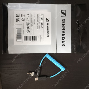 젠하이저 Mke시리즈 마이크 3.5mm to USB-C 케이블 (젠하이저 CL35 usb-c) 팝니다.