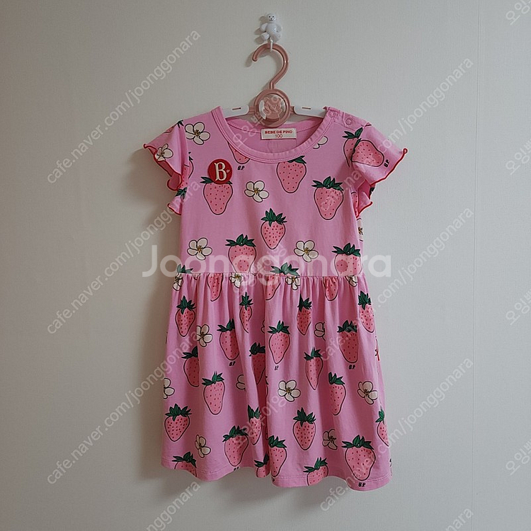 베베드피노 딸기원피스 + 딸기니삭스 베이비 100 택포--1