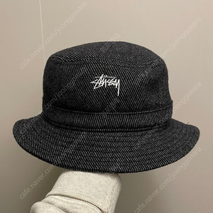 (L)stussy 스투시 헤링본 울 폴리 버킷햇 벙거지모자