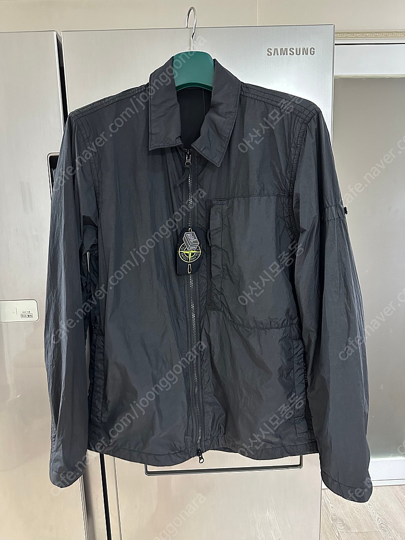 [판매] 스톤아일랜드 23fw 크링클랩스 오버셔츠 블랙 L 새제품
