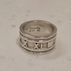 티파니 정품 아틀라스 와이드 실버 반지 은반지 925 실버링 (불가리 부쉐론 까르띠에 쇼메 x)