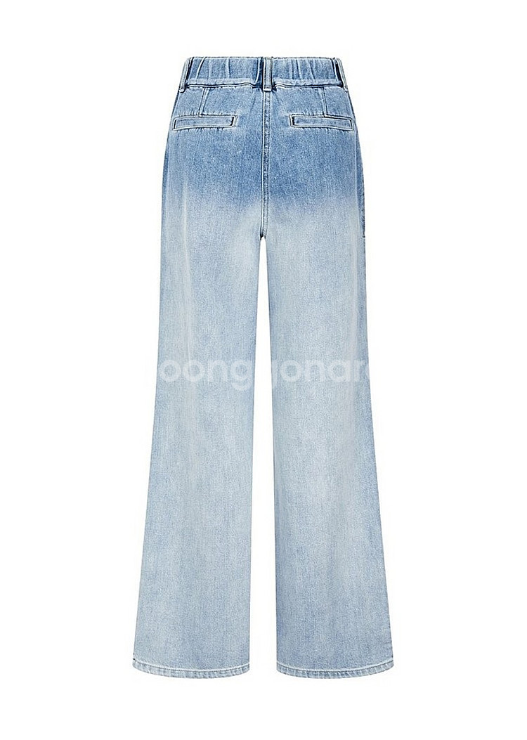 [새상품]보브(VOV) 아웃포켓 투버튼 와이드 데님팬츠 2022년 신상품 새상품--4