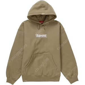 Supreme Box Logo Hooded Sweatshirt (FW23) 슈프림 박스로고 후드티 다크샌드 미개봉 새제품 M 판매합니다.