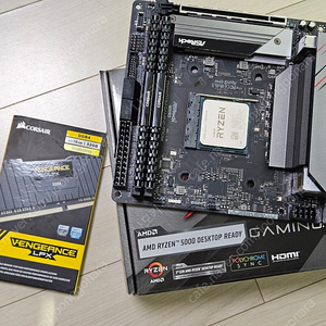 5800x3d + ASROCK B550 Phantom Gaming ITX/AX +Corsair Vengeance LPX DDR4 32G (16G*2) 세트