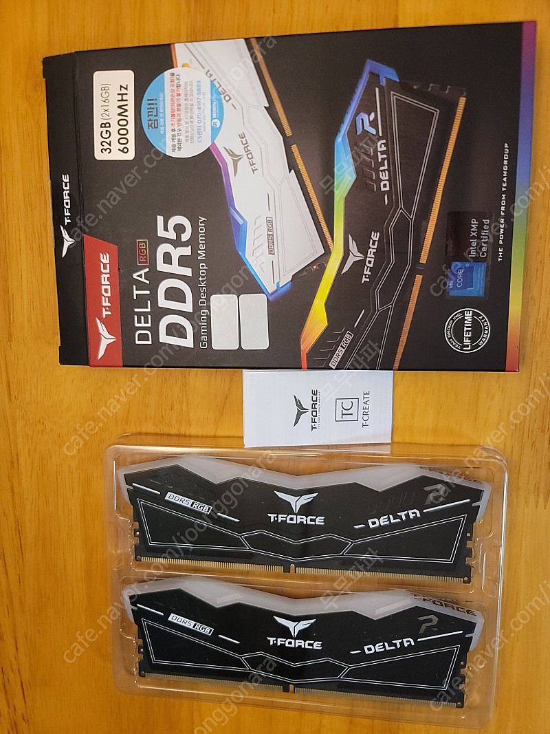 TeamGroup T-Force DDR5-6000 CL38 DELTA RGB 32GB 팝니다