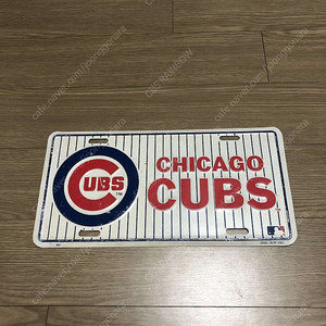 [15,000] (ONE SIZE) MLB 시카고 컵스 라이센스 메탈 플레이트 번호판 인테리어소품