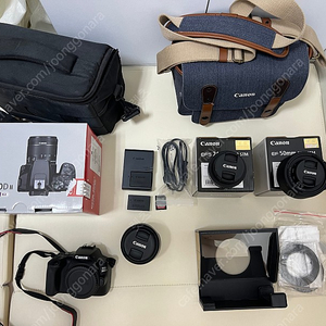 캐논 EOS 200D II 렌즈킷 (18-55mm IS STM) 및 렌즈 2종, 카메라용 프롬프터