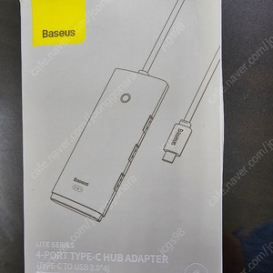 BASEUS lite 시리즈 C타입 멀티허브 4 포트 USB 허브 어댑터 새거 (미개봉) 팝니다