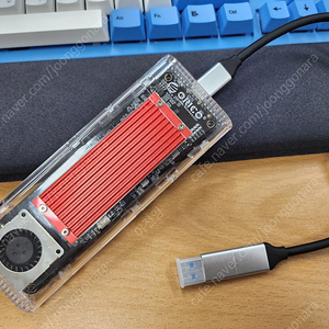오리코 USB4.0 (40Gbps) M.2 NVMe 방열팬 외장 SSD 케이스 썬더볼트 4지원 TCM2-U4