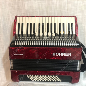 호너 브라보 3 아코디언 (34건반 60베이스) hohner bravo iii accordion (34/60bass)