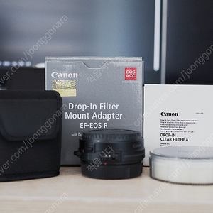 캐논 EF-EOS R 드롭 인 필터 마운트어댑터 + 클리어필터