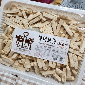 펫츠플레이 강아지,고양이 대용량 북어트릿 500g 팝니다