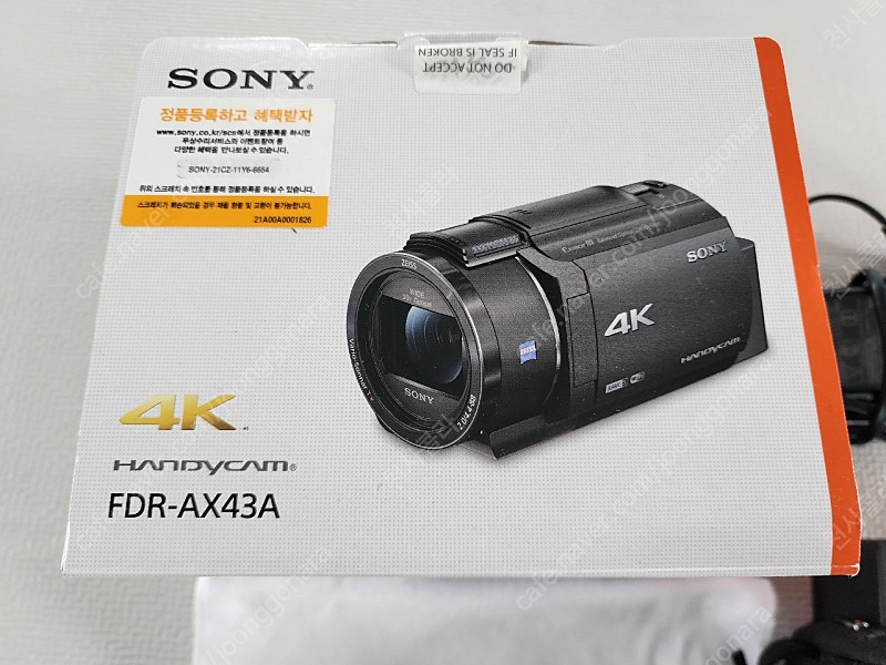 소니 4k fdr-ax43a 캠코더