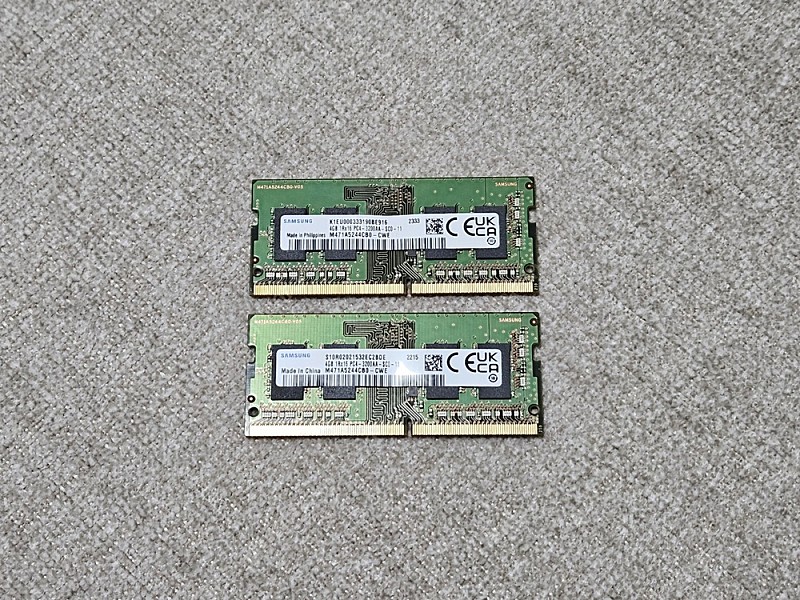 삼성 노트북용 DDR4 8GB 메모리 판매합니다.