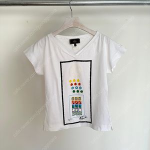 펜디 Fendi 로고 여성 프린팅 반팔 티셔츠