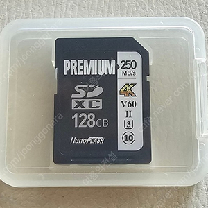 4K 영상촬영용 나노플래시 SDXC 128GB V60 UHS U3 4K 메모리 팝니다