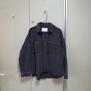 자라우먼 데님 스웨이드 수술 오버핏 셔츠, 자켓(m)//1.5만원