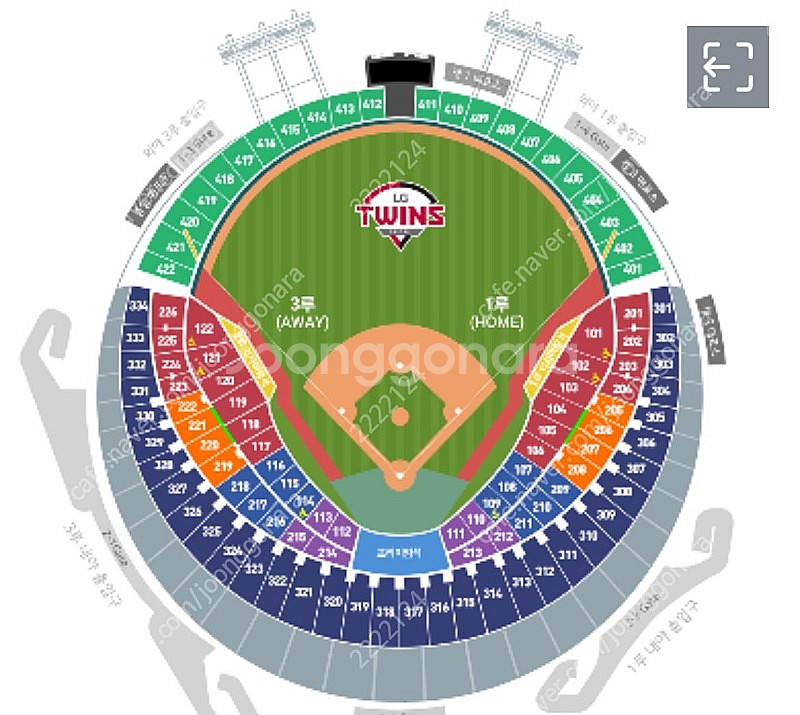 5월 5일 엘지 vs 두산 잠실 3루 레드 4연석--0