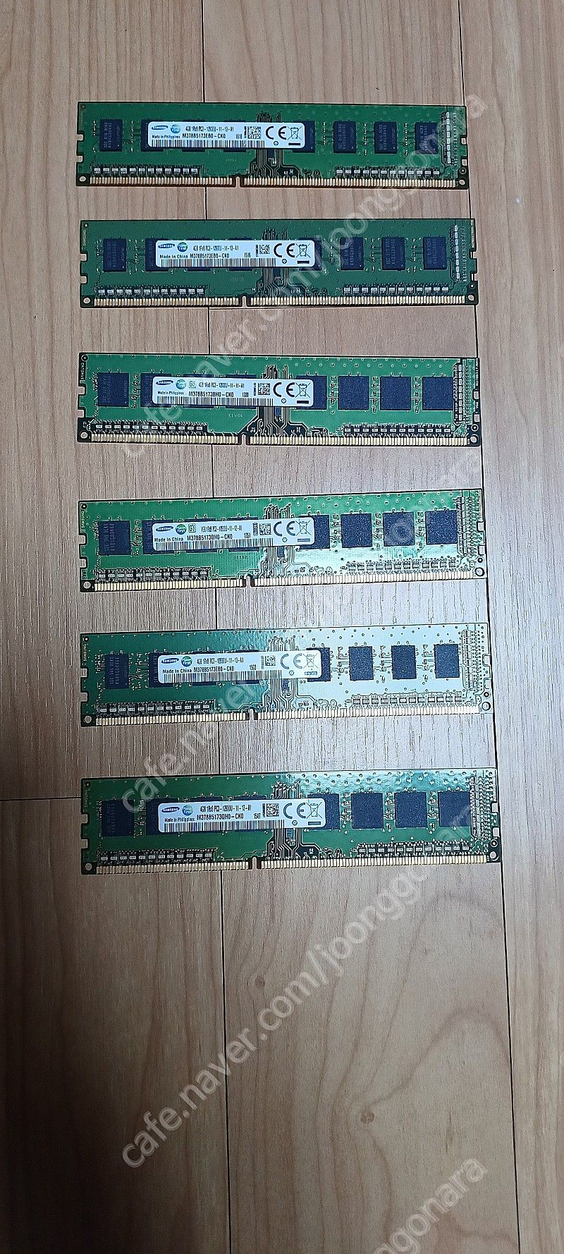 4GB 1Rx8 PC3-12800U -11-13-A1 삼성 데스크탑 램 6개 일괄