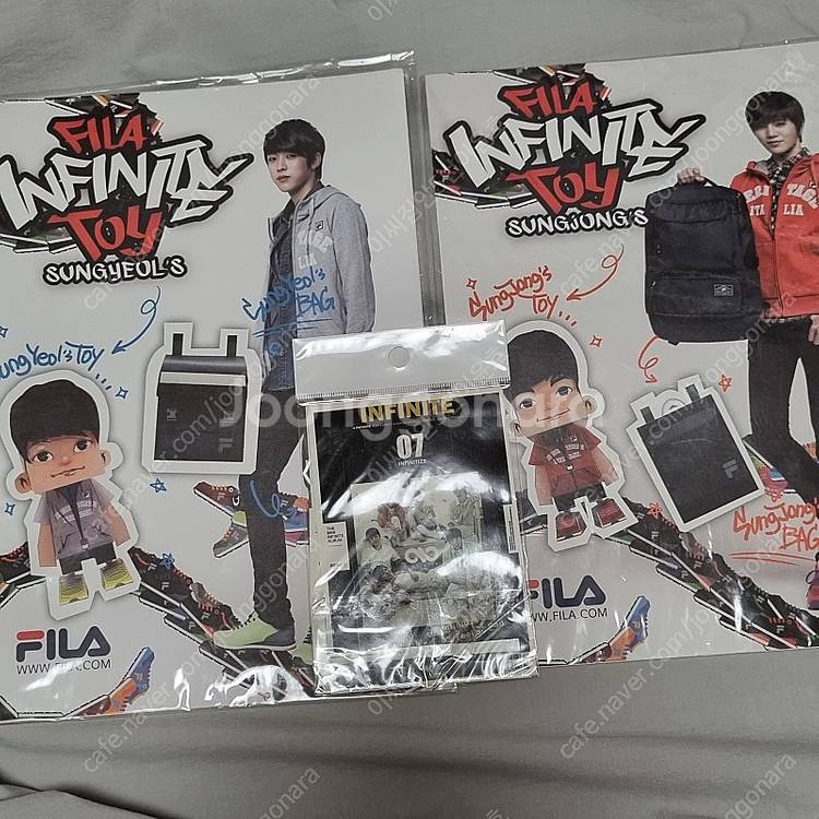 (새상품)인피니트 필라 FILA 페이퍼 토이, 스티커--0